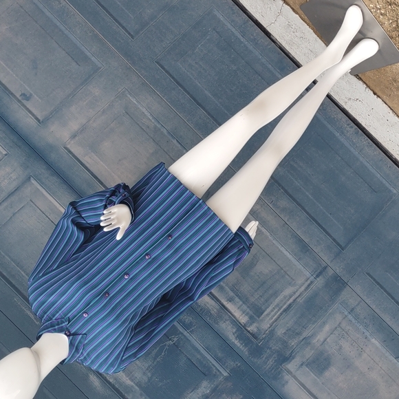 KORET LADIES MULTI-COLOR  STRIPPED BLOUSE/TOP (Plus Size 16) - Picture 1 of 17